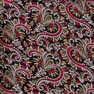 Wyoming Traders Wild Rag Frontier Calico Black Silk Western Scarf - 34.5"